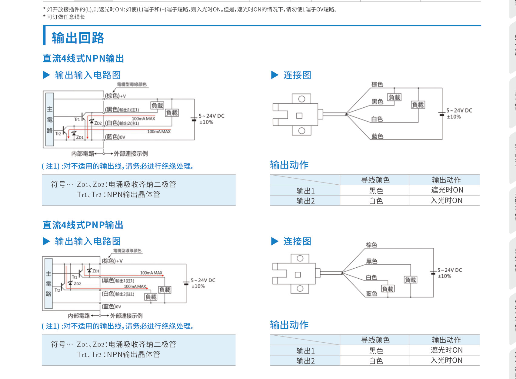 槽型光电接线